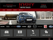 Tablet Screenshot of joshyautos.com